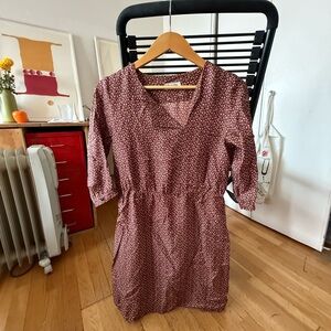 Steven Alan Red Buttoned Mini Sundress